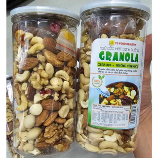 1Kg Granola siêu hạt ăn kiêng dinh dưỡng eat clean ngũ cốc không đường nguyên vị