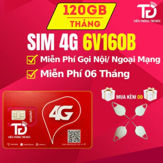 Sim 4G Viettel SD135/V200B/ V180B/V160B Miễn Phí 6/12 Tháng - Combo Data + Gọi Miễn Phí Nội/ Ngoại Mạng