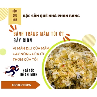 [Combo 10 bịch] Bánh Tráng Chiên Mắm Tỏi Ớt 100gr/bịch Đặc Sản Phan Rang Siêu Giòn