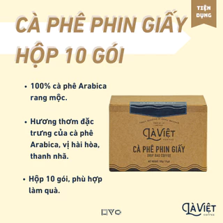 Cà Phê Phin Giấy LÀ VIỆT Hộp 10 Gói