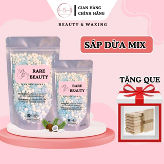 Sáp Wax Lông Sữa Dừa Mix Xanh Ngọc RARE BEAUTY Sáp Siêu Bám Lông Dùng Cho Da Nhạy Cảm