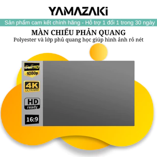 Màn chiếu phản quang dán tường cao cấp 80 - 120 Inches màn hình Full HD 1080P 4K sắc nét độ tương phản cao chống lóa