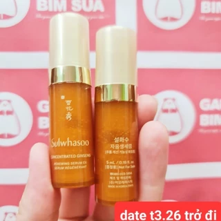 Tinh chất nhân sâm chống lão hóa, cải thiện nếp nhăn Sulwhasoo Concentrated Ginseng Renewing Serum