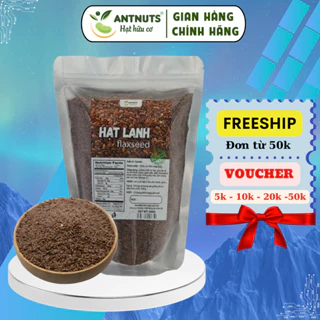 [ HỎA TỐC] Hạt lanh nâu Canada 500g Hữu Cơ loại sống - Dùng Ủ Tóc, Đắp mặt, Làm sữa hạt