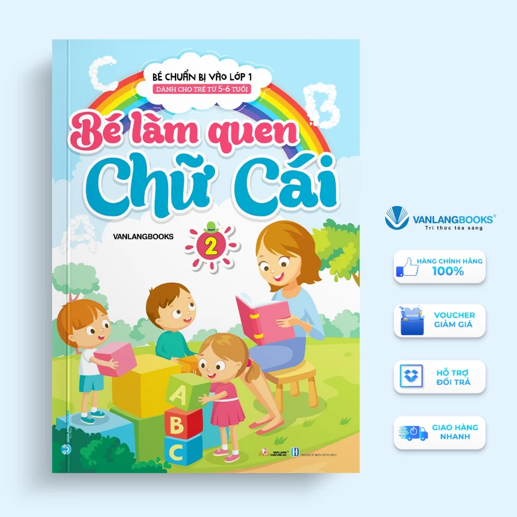 Sách - Bé Chuẩn Bị Vào Lớp 1 - Bé Làm Quen Chữ Cái - Tập 2 (Dành Cho Trẻ Từ 5-6 Tuổi) - VLB