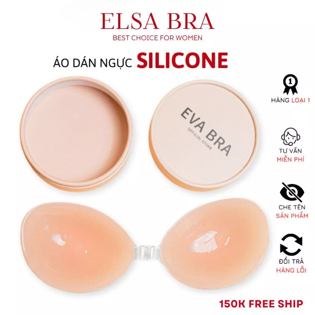 Áo Dán Ngực Silicon 𝐄𝐋𝐒𝐀 𝐁𝐑𝐀 Nâng Ngực Tạo Khe Ngực Có Thể Tái Sử Dụng Nhiều Lần - 4949