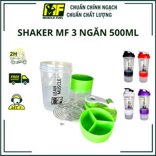 Bình lắc ( Shaker) 3 ngăn Muscle Fuel 500ml có con lắc lò xo.