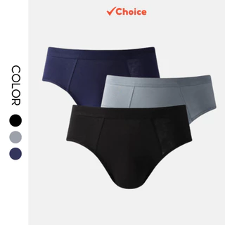 Combo 3 quần lót tam giác nam Choice Việt Nam CBQLT02 chất liệu vải cotton