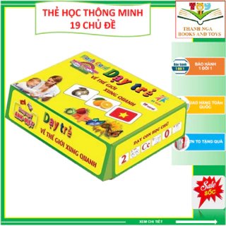 Bộ thẻ học thông minh loại to, 19 chủ đề, 282 thẻ