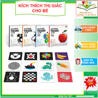 [FLASHCARD] Bộ Thẻ Kích Thích Thị Giác Cho Bé (từ 0-16 tháng tuổi)