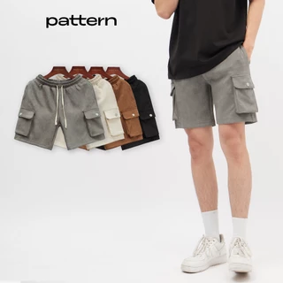 Quần short da lộn túi hộp PATTERN PQ020 4 màu