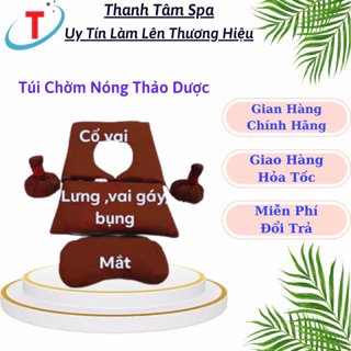 Túi Chườm Nóng Thảo Dược Bình An Giảm Đau Vai Gáy | Đau Lưng, Mỏi Mắt,Thái Hóa Đốt Sống Cổ Dùng Cho Gia Đình SPA