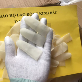 [Túi nguyên 300g] Bao ngón tay cao su latex Không đai siêu dai chống thấm nước, tăng độ ma sát bám dính (có hóa đơn)