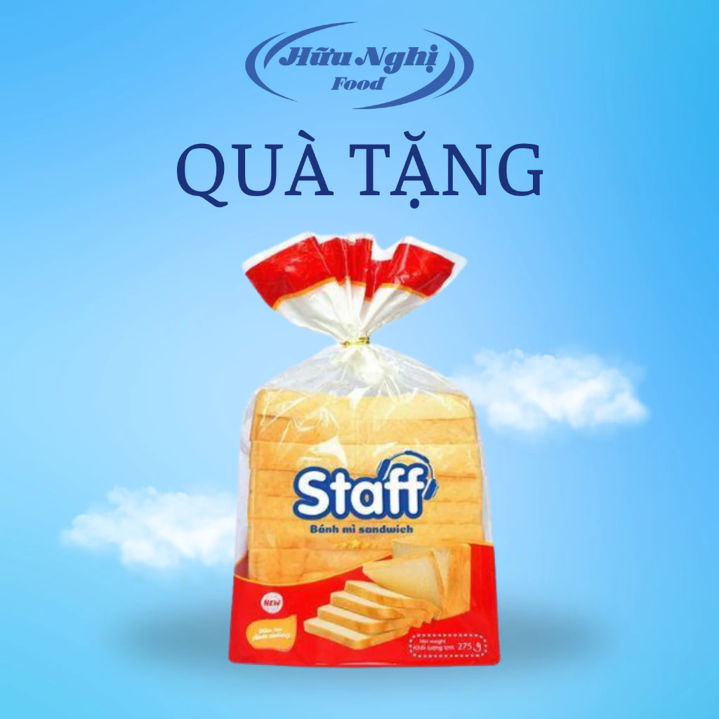 (HÀNG TẶNG) Staff Bánh mì sandwich lát mềm 275g