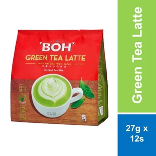 Trà sữa trà xanh Latte hòa tan Boh Green Tea Latte - 1 thanh x 27g - HALAL