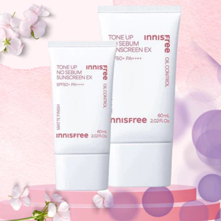 Kem Chống Nắng Nâng Tone, Kiềm Dầu Innisfree Tone Up No Sebum - Tone Up Watering Sunscreen SPF50/PA++++ 50ml Chính Hãng