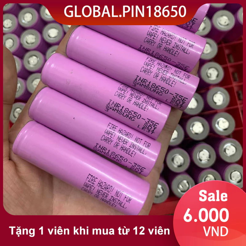 Pin 18650 Samsung 30q, dl 3300mAh  xả cao 25A tháo khối