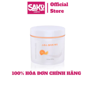 Kem Body Narci Natural dưỡng trắng da nâng tone Smooth White Cream 200g Hàn Quốc