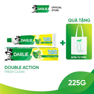 Kem Đánh Răng Darlie Gấp Đôi Bạc Hà Double Action Fresh Clean 225g