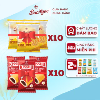 [Combo 10 Bánh] Bánh Mì Tươi Bảo Ngọc Đủ Vị Dinh Dưỡng Combo Ăn Sáng, Trưa, Tối Cho Cả Nhà