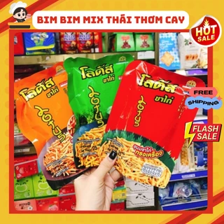 Bim Bim Tăm Que Thái Lan Đủ Vị Gói 20 Gói, Snack Tăm Que Thái Lan