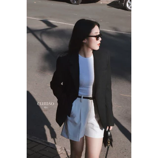 EUMSO - Blazer đen LORA BLACK BLAZER