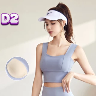 Áo Bra Tập Gym Yoga Nữ Dáng Croptop Có Mút Ngực Dày Nâng Ngực Chống Sốc A14