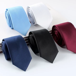 Cà vạt màu trơn bản nhỏ 6cm nhiều màu khác nhau, Cravat chú rể, Ca vát công sở, Calavat Hàn Quốc, Cavat nghệ sĩ