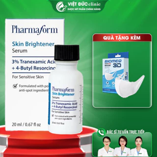 Serum Pharmaform dưỡng trắng, giảm thâm nám 20ml - Skin Brightener Serum 3% Tranexamic acid + 5% Niacinamide