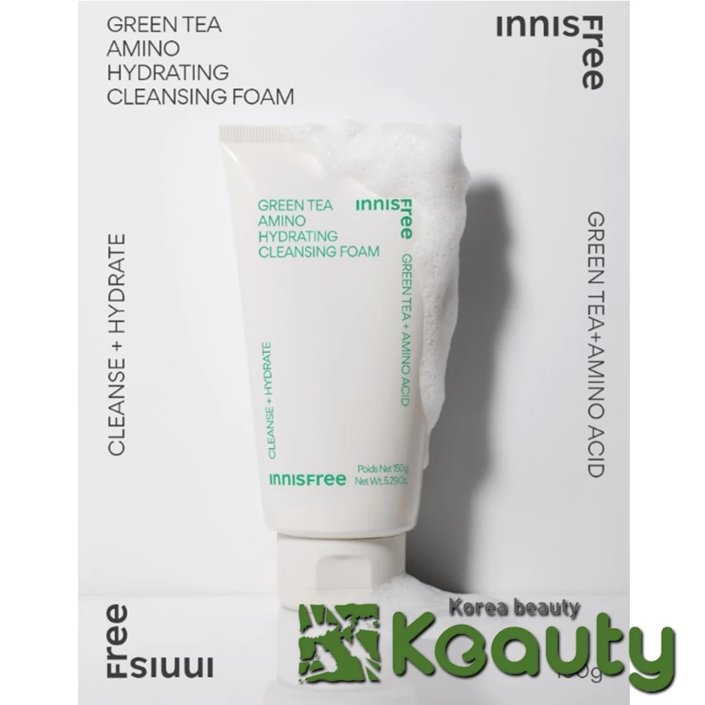 Sữa rửa mặt trà xanh Innisfree Green Tea Amino Hydrating Cleansing Foam 150g