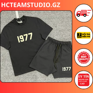 Bộ thể thao nam 1977 cao cấp [ RẺ VÔ ĐỊCH ] cotton 100% dày dặn , cổ bo 3cm ôm sát hot summer