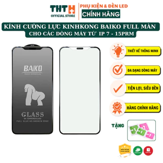 [Chính Hãng] Kính Cường lực iphone BAIKO Kingkong Dành Cho IP 6/7/8/x/xsmax/11/12/13/14/15/Pro/Promax