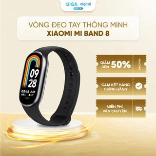 Vòng đeo tay thông minh Xiaomi Mi Band 8 - 150 chế độ thể thao - Sạc nhanh chỉ 1 giờ - Đo nhịp tim, SpO2, giấc ngủ, VO2