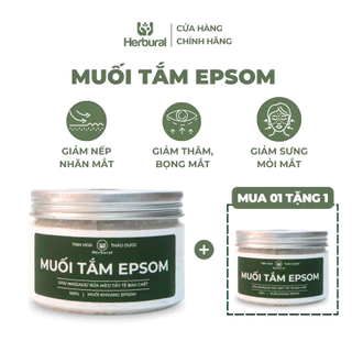 Muối tắm Epsom Herbural | Muối khoáng dùng trong spa,tẩy da chết, thải độc giúp thư giãn