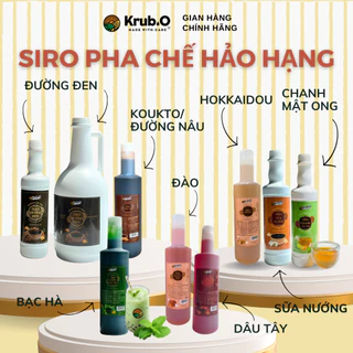 Siro pha chế trà sữa chai nhỏ - Vị đường đen/Đường nâu/Sữa nướng/Bạc hà/Dâu tây/Đào/ Hokkaidou