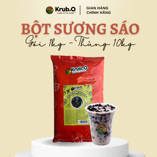 Bột Sương sáo (Thạch đen) gói 1kg -Topping trà sữa, chè, món tráng miệng thơm ngon