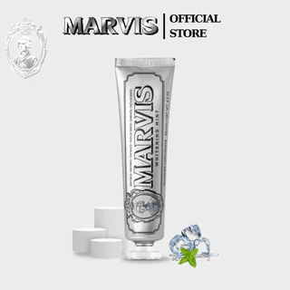 Kem Đánh Răng MARVIS Whitening Mint 85ml Giúp Làm Trắng, Thơm Miệng Và Đánh Bay Mảng Bám - Marvis