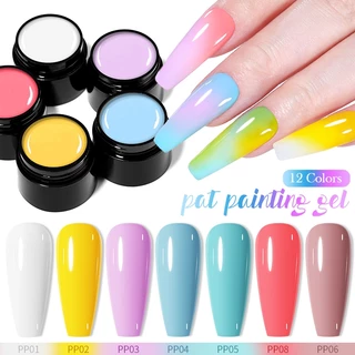 BORN PRETTY Pat Tranh Gel Sơn Móng Tay Gel 5ml Gel Sơn Móng Tay Vẽ Gradient Gel Xốp Sơn Móng Tay