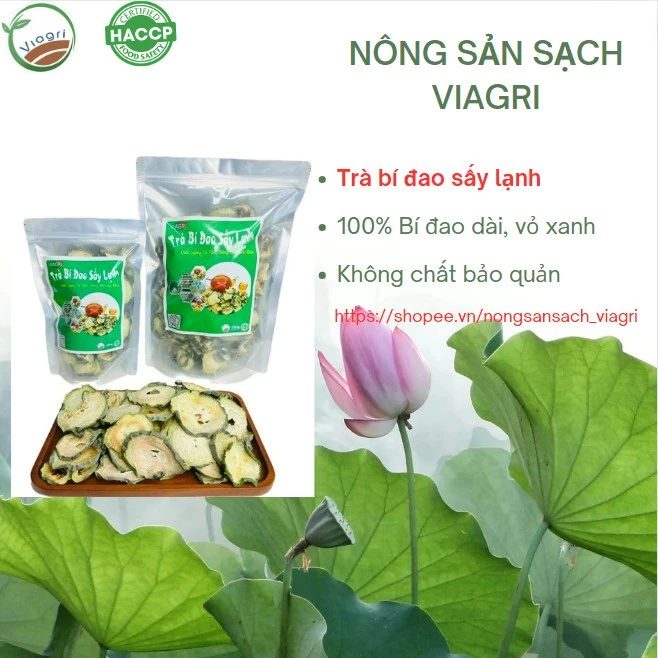 Trà bí đao  Viagri sấy lạnh, giảm cân, giảm mỡ máu , thanh nhiệt, mát gan