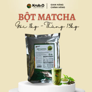Bột Matcha Powder gói 1kg  - Pha trà sữa ngon, matcha đá xay đậm vị - Nguồn nông sản thuần Việt