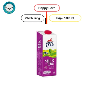 [Hộp] Sữa tươi nguyên kem HAPPY BARN 1L béo 3.8% - Ba Lan