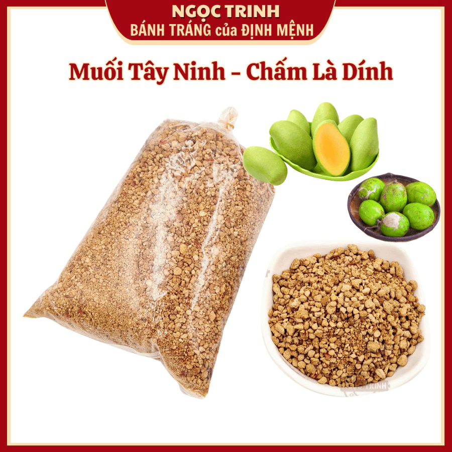 (MS07 500g) Muối Tây Ninh dạng hột siêu ngon bánh tráng Ngọc Trinh