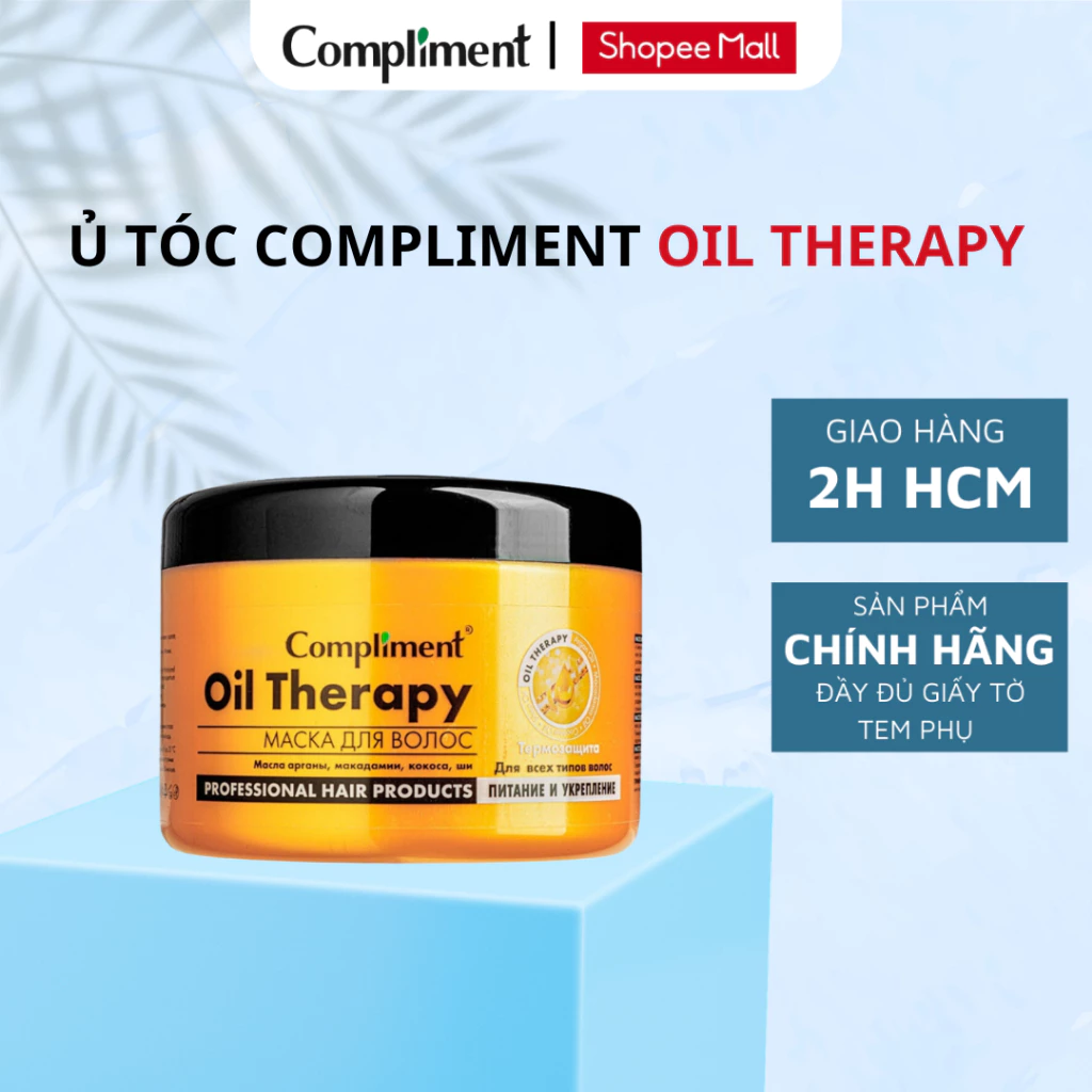 Ủ Tóc Compliment Oil Therapy Argan Oil Phục Hồi Dưỡng Tóc Bóng Mượt 500ML