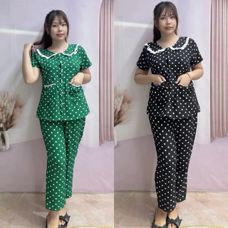 (BIGSIZE 68kg đến 95kg )(SÉT BỘ TIỂU THƯ HOẠ TIẾT CHẤM BI ĐÍNH HAI TÚI DỄ THƯƠNG