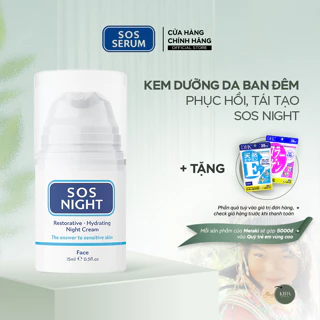 Kem dưỡng da ban đêm phục hồi, tái tạo SOS NIGHT Anh [SOS SERUM]