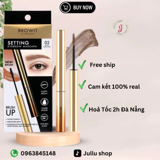 Bút Định Hình Lông Mày Không Nhòe, Không Trôi Setting Eyebrow Mascara Trang Điểm Làm Đẹp [NongChat Thái Lan]