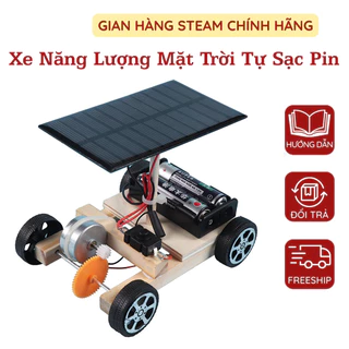 Xe Chạy Bằng Năng Lượng Mặt Trời Tự Sạc Pin Lắp Ráp Bằng Gỗ - Đồ Chơi Khoa Học Công Nghệ Giáo Dục Stem Diy Cho Học Sinh