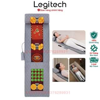 Đệm Massage Toàn Thân LEGITECH HP-95 PRO Thế Hệ Mới Con Lăn 10D Sưởi Nhiệt Hồng Ngoại, Chườm Đá Nóng, Tặng Túi Thảo Dược