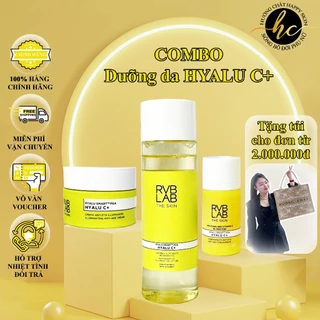 Combo Dưỡng Da Hyalu C+ Giúp Da Trắng Sáng, Căng Bóng, Mịn Màng Dưỡng Ẩm, Chống Lão Hóa Cải Thiện Làn Da Lên Tới 95%