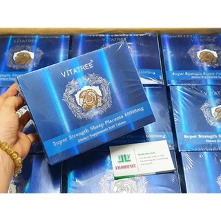 date 5/25 Nhau cừu Vitatree Super Strength Sheep Placenta 60000mg hộp 120 viên từ úc